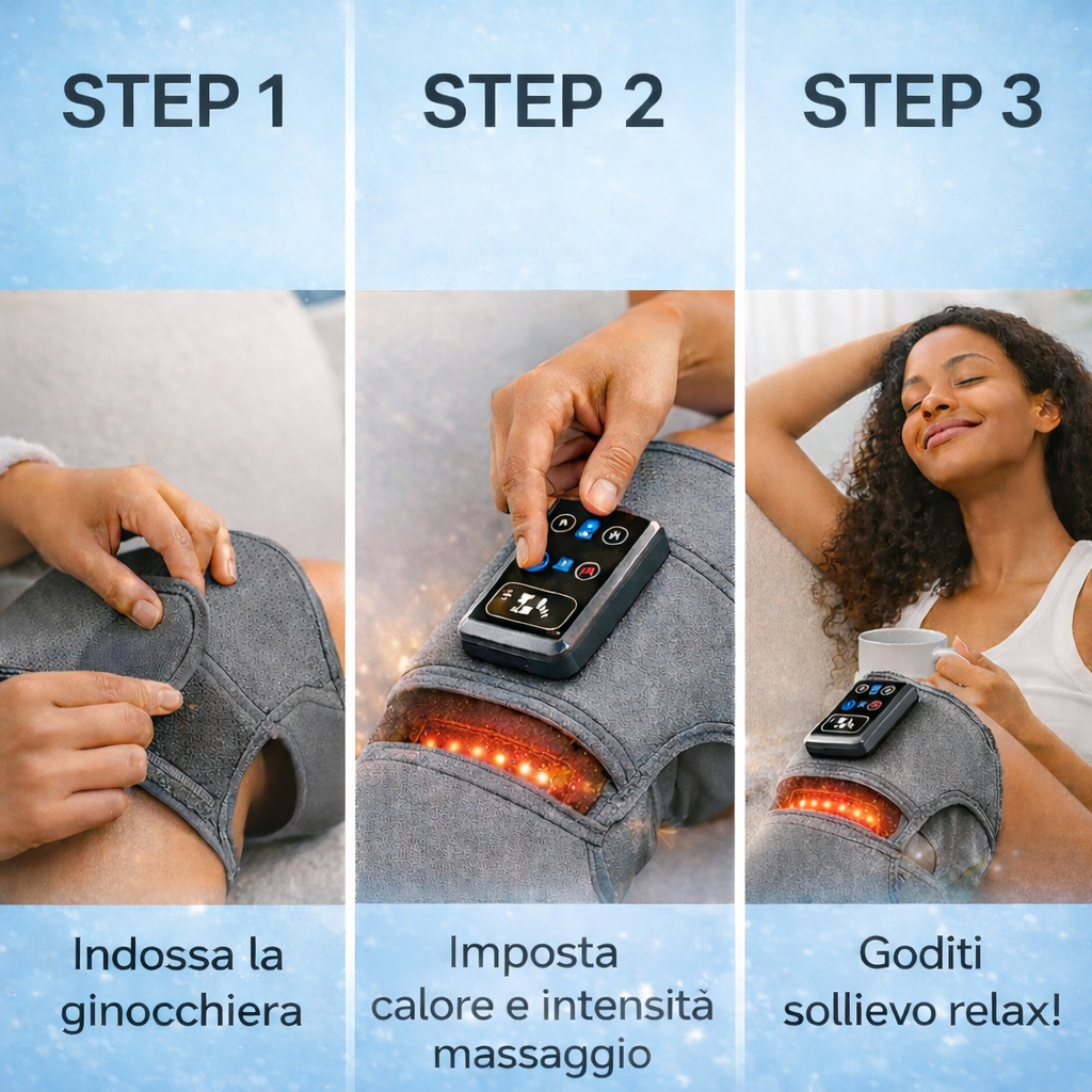 Ginocchiera Massaggiante e Riscaldante - Vital Systems